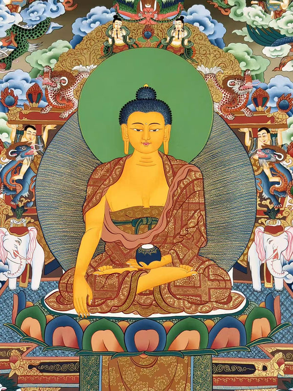 Shakyamuni Buddha Thangka - Art Of Tibet