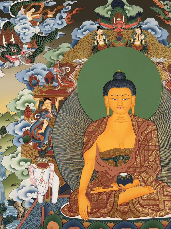 Shakyamuni Buddha Thangka - Art Of Tibet