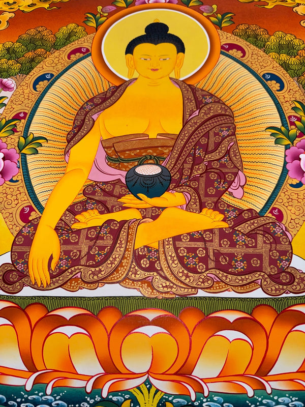 Shakyamuni Buddha Thangka - Art Of Tibet