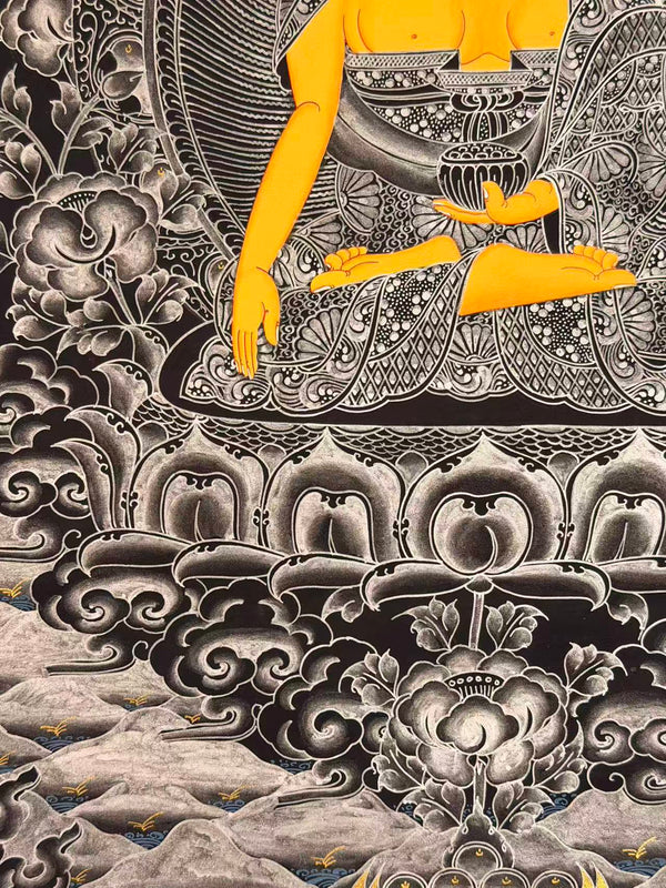 Shakyamuni Buddha Thangka - Art Of Tibet