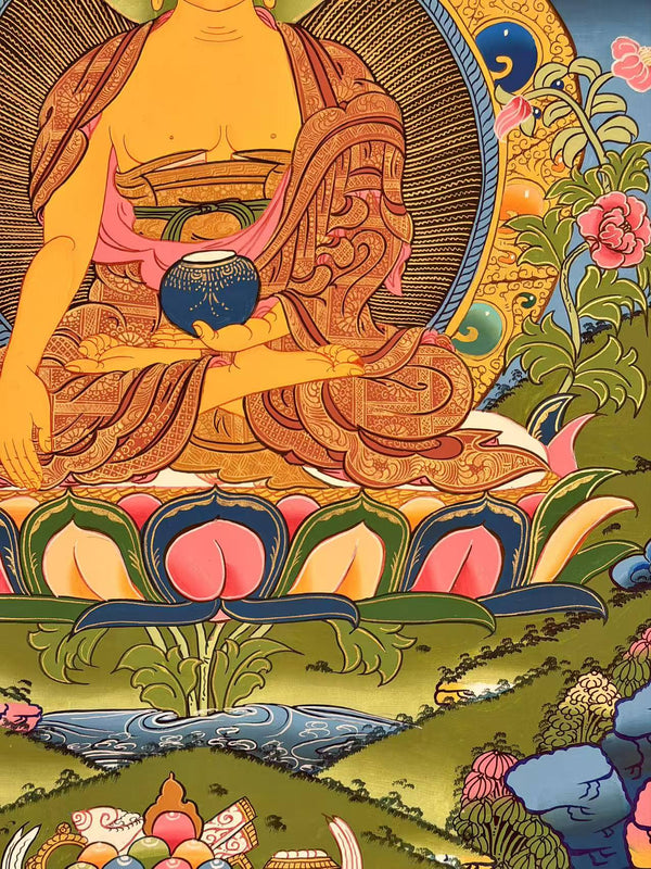 Shakyamuni Buddha Thangka - Art Of Tibet
