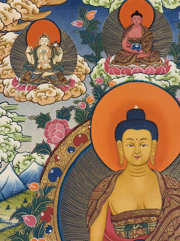 Shakyamuni Buddha Thangka - Art Of Tibet