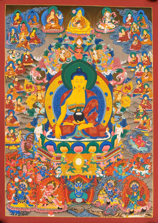 Shakyamuni Buddha Thangka - Art Of Tibet