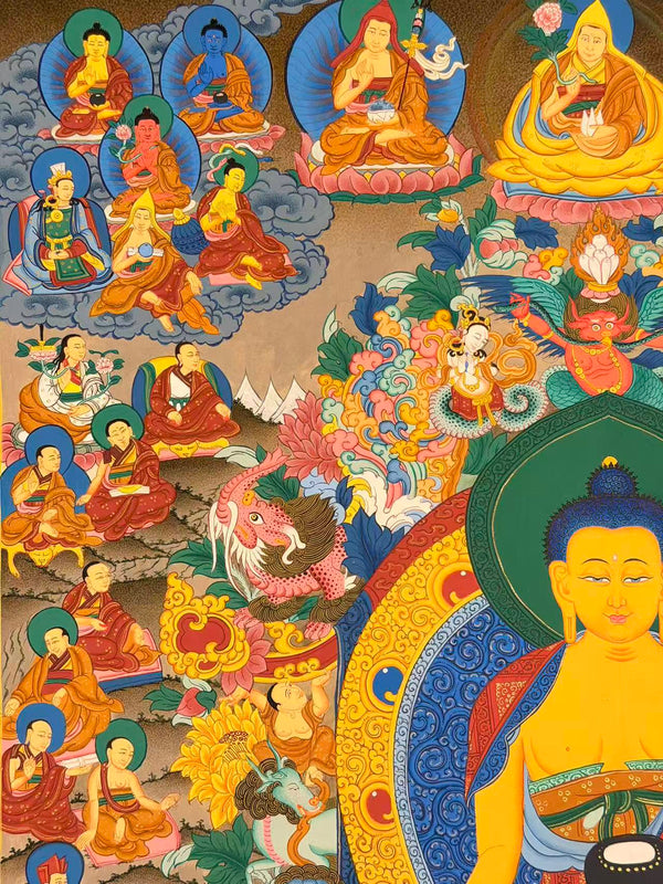Shakyamuni Buddha Thangka - Art Of Tibet