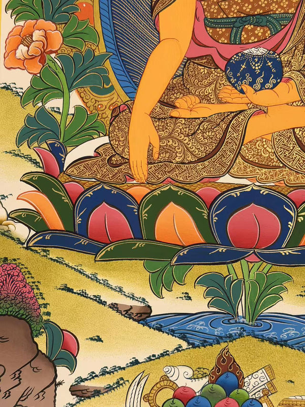 Shakyamuni Buddha Thangka - Art Of Tibet