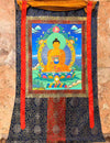 Shakyamuni Buddha Thangka - Silk Framed - Art Of Tibet
