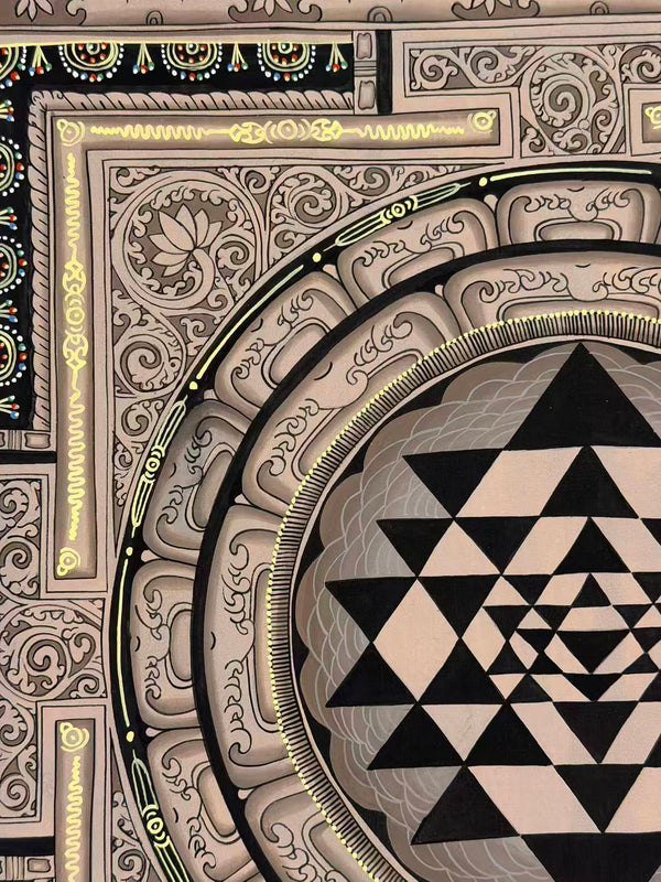 Shree Yantra Mandala Thangka - Art Of Tibet