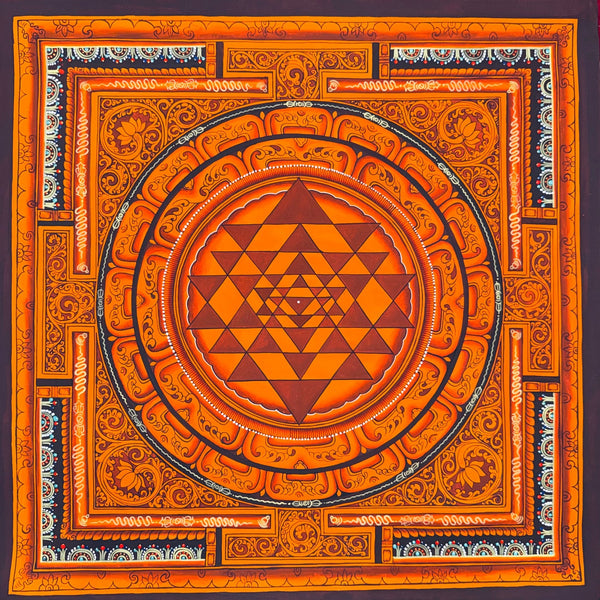 Shree Yantra Mandala Thangka - Art Of Tibet