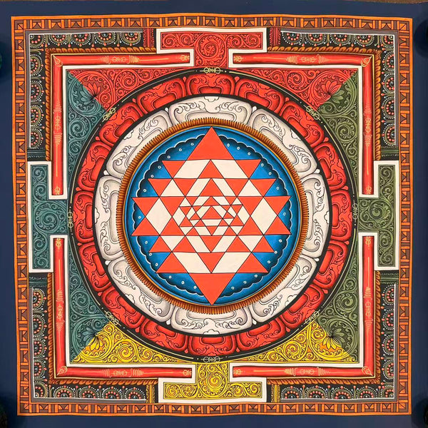 Shree Yantra Mandala Thangka - Art Of Tibet