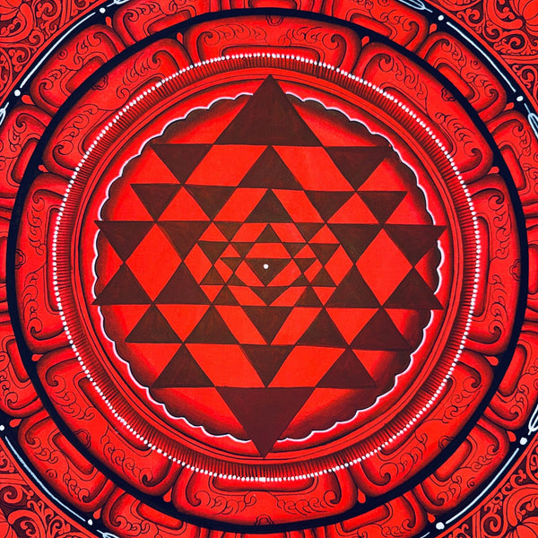 Shree Yantra Mandala Thangka - Art Of Tibet