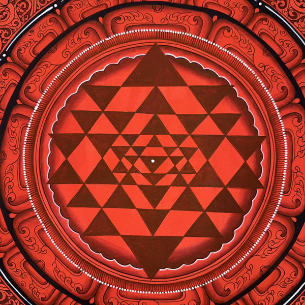 Shree Yantra Mandala Thangka - Art Of Tibet
