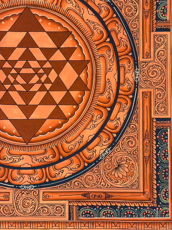 Shree Yantra Mandala Thangka - Art Of Tibet