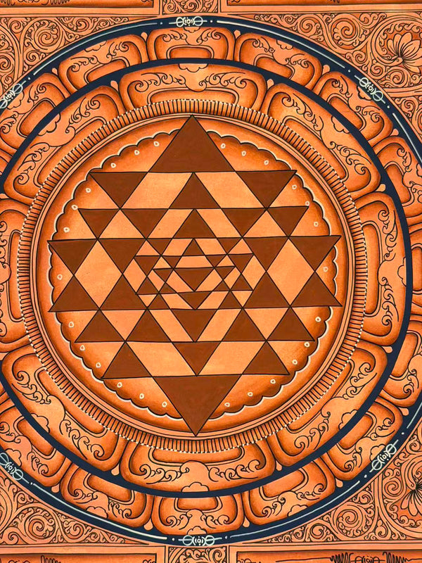 Shree Yantra Mandala Thangka - Art Of Tibet