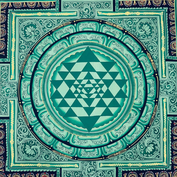 Shree Yantra Mandala Thangka - Art Of Tibet