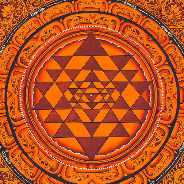 Shree Yantra Mandala Thangka - Art Of Tibet
