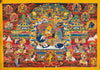 Singha Jambhala Large Tibetan Thangka - Art Of Tibet