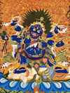 Six Arm Mahakala Large Thangka - Art Of Tibet