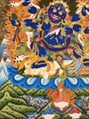 Six Arm Mahakala Large Thangka - Art Of Tibet
