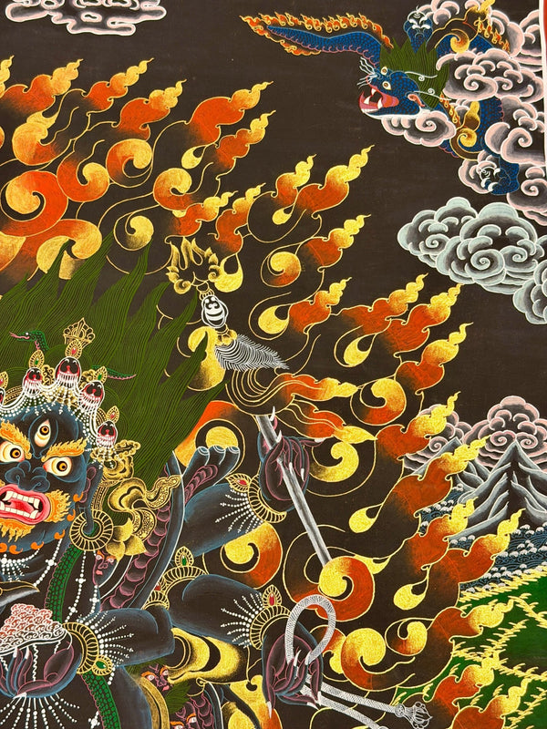Six Arm Mahakala Thangka - Art Of Tibet