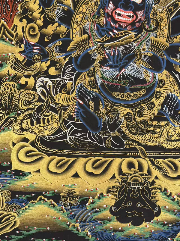 Six Arm Mahakala Thangka - Art Of Tibet