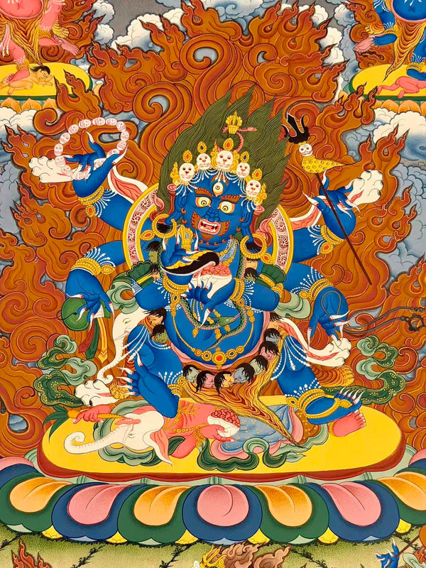 Six Arm Mahakala Thangka - Art Of Tibet
