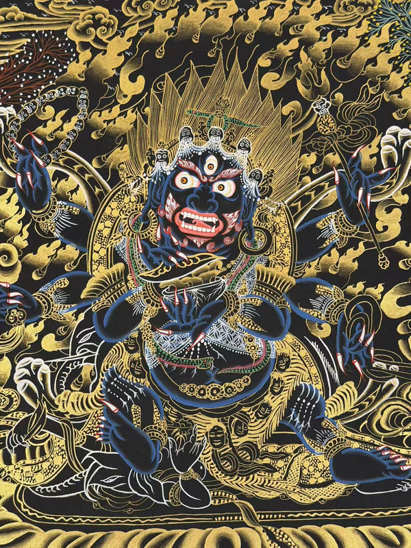 Six Arm Mahakala Thangka - Art Of Tibet