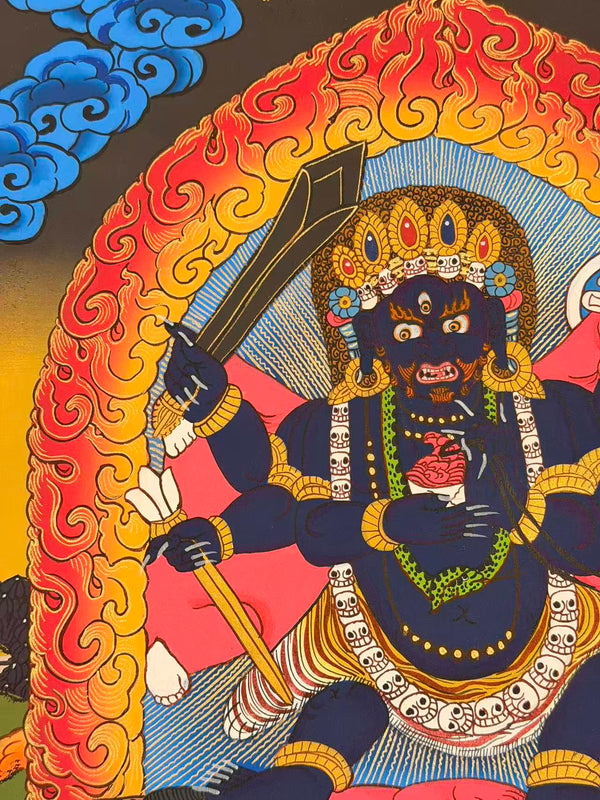 Six Arm Mahakala Thangka - Art Of Tibet