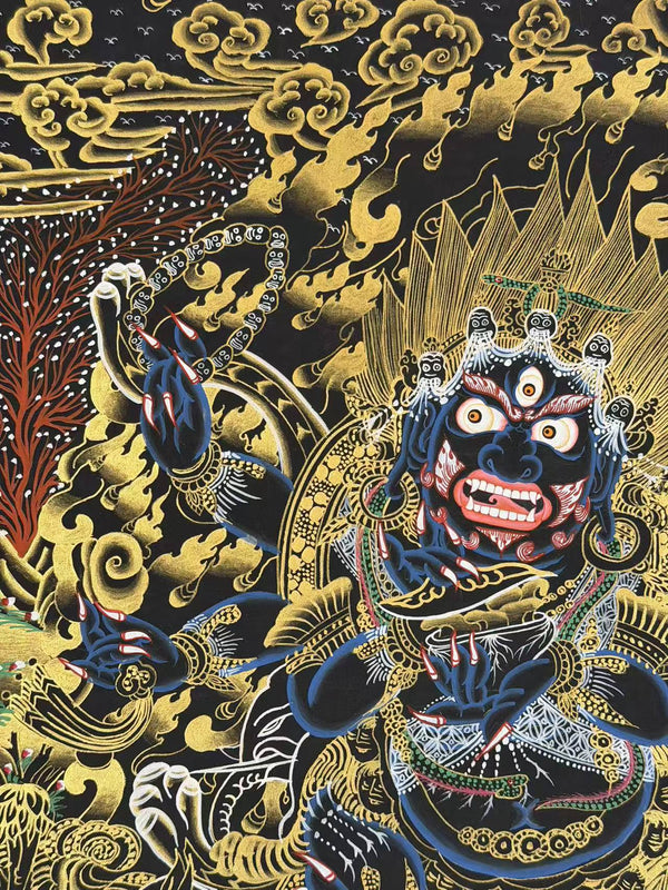 Six Arm Mahakala Thangka - Art Of Tibet