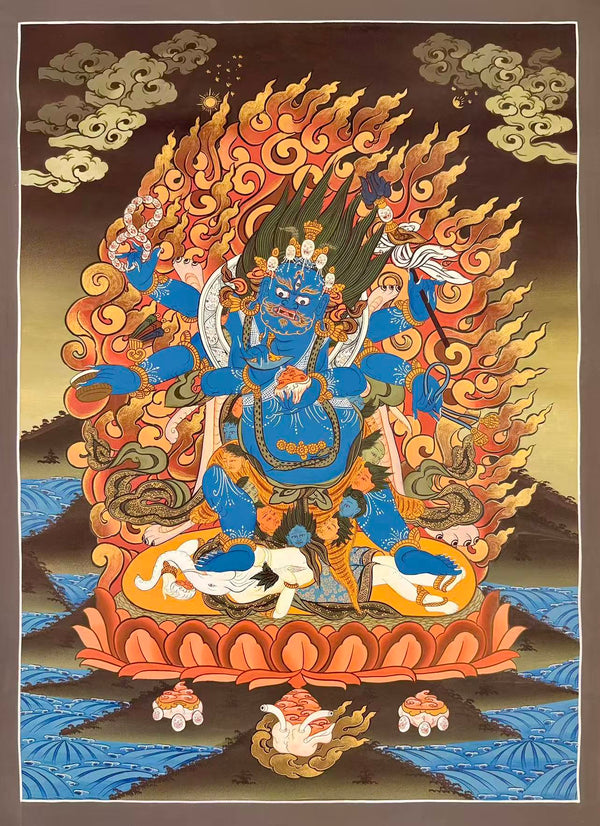 Six Arm Mahakala Thangka - Art Of Tibet