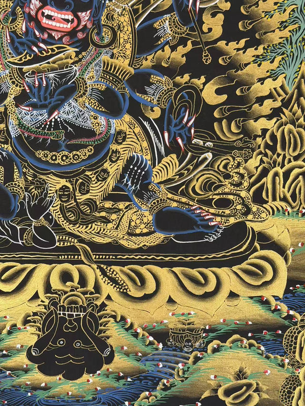 Six Arm Mahakala Thangka - Art Of Tibet
