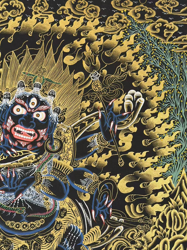 Six Arm Mahakala Thangka - Art Of Tibet
