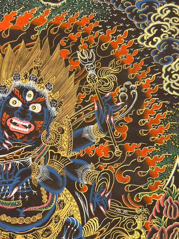 Six Arm Mahakala Thangka - Art Of Tibet