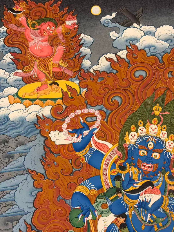 Six Arm Mahakala Thangka - Art Of Tibet