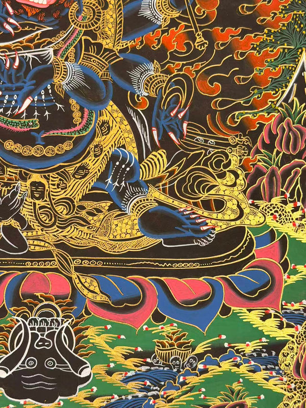 Six Arm Mahakala Thangka - Art Of Tibet