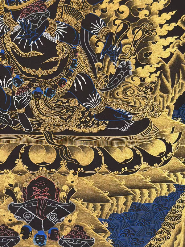 Six Arm Mahakala Thangka - Art Of Tibet