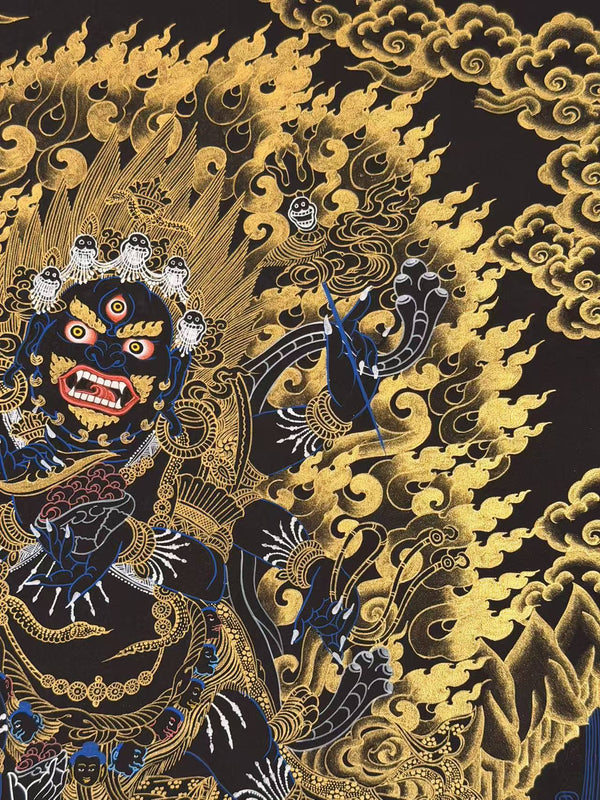 Six Arm Mahakala Thangka - Art Of Tibet