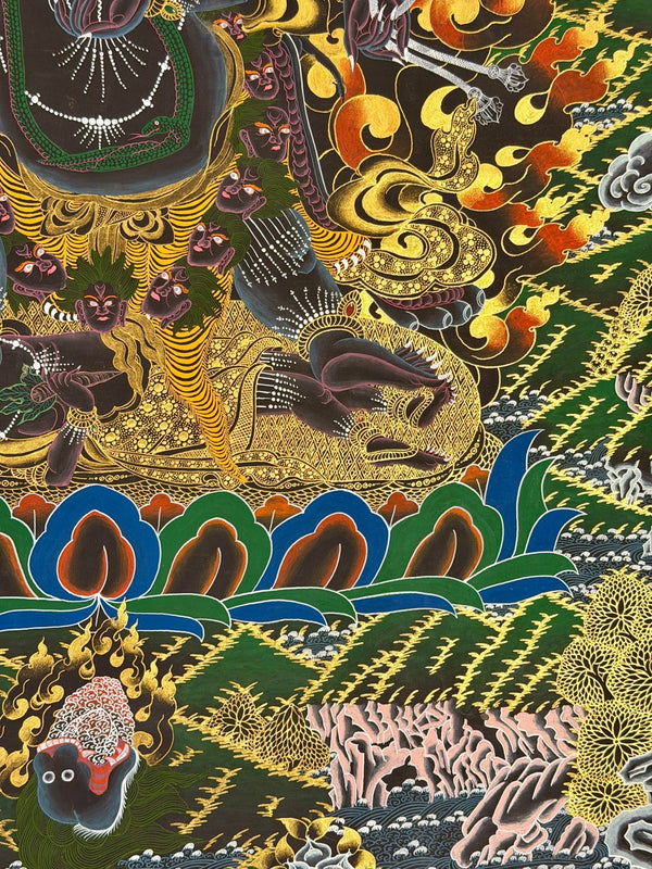 Six Arm Mahakala Thangka - Art Of Tibet