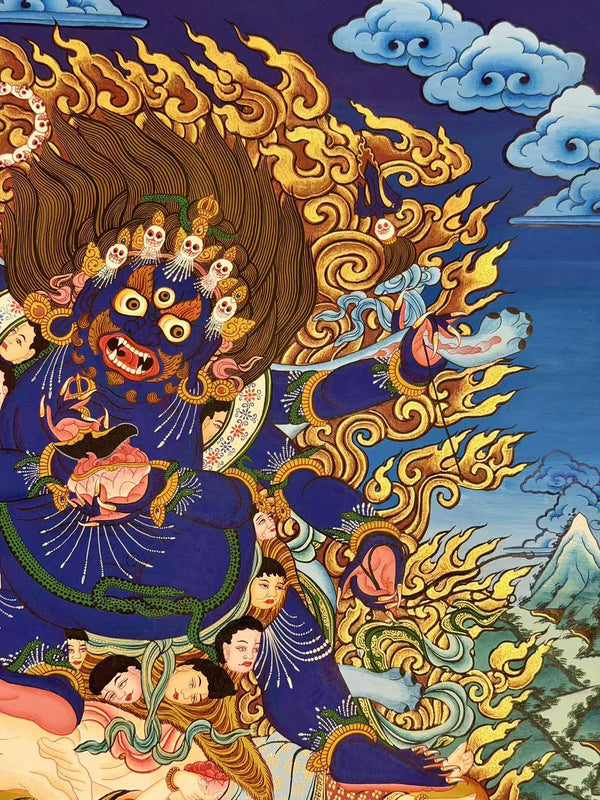 Six Arm Mahakala Thangka - Art Of Tibet