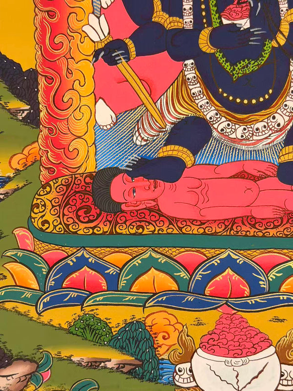 Six Arm Mahakala Thangka - Art Of Tibet