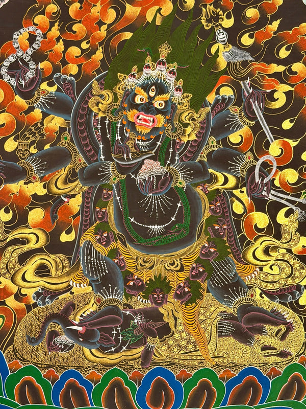 Six Arm Mahakala Thangka - Art Of Tibet