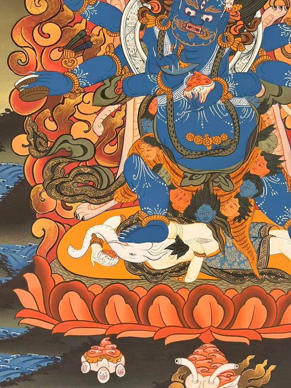 Six Arm Mahakala Thangka - Art Of Tibet