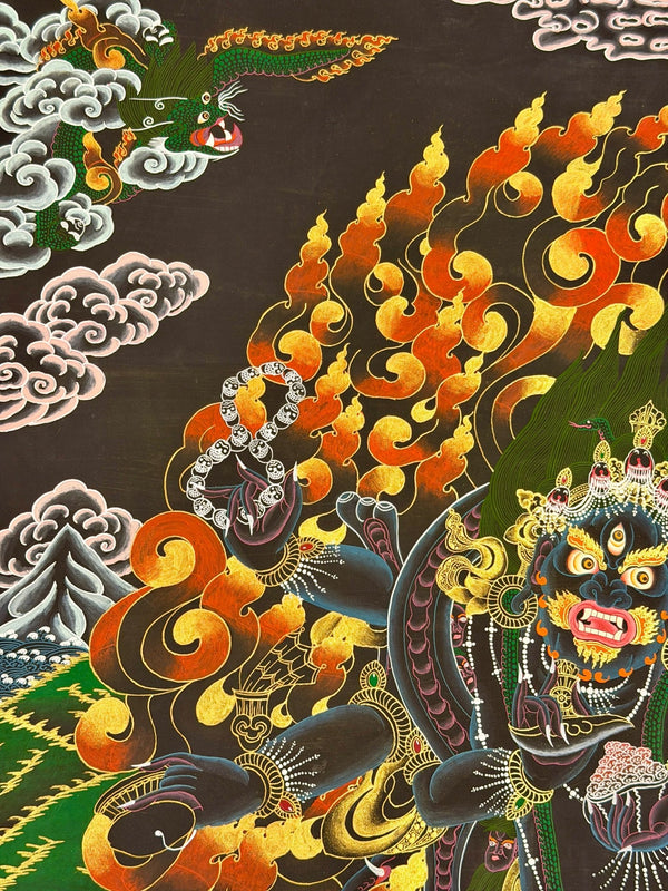 Six Arm Mahakala Thangka - Art Of Tibet