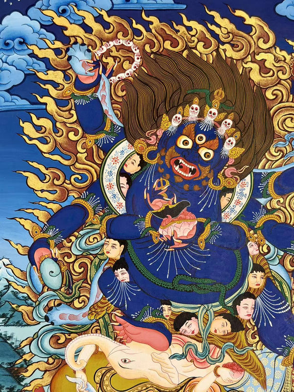 Six Arm Mahakala Thangka - Art Of Tibet