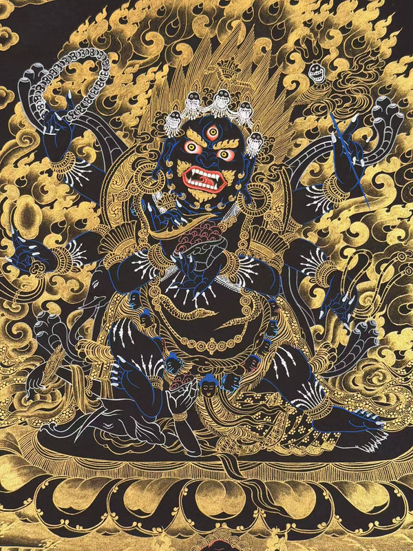 Six Arm Mahakala Thangka - Art Of Tibet
