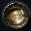 Spiritual Kalachakra Mandala Carved Singing Bowl