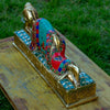 Sleeping or Reclining Buddha Bronze Statue with Stone Inlaid - Art Of Tibet