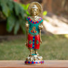 Standing Buddha Bronze Statue with Stone Inlaid - Art Of Tibet