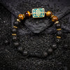 Strength Bracelet with Endless Knot Lapis Inlaid Charm - Art Of Tibet