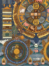 Tibetan Astrology Thangka - Art Of Tibet