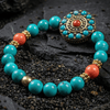 Tibetan Turquoise Bloom Bracelet - Art Of Tibet